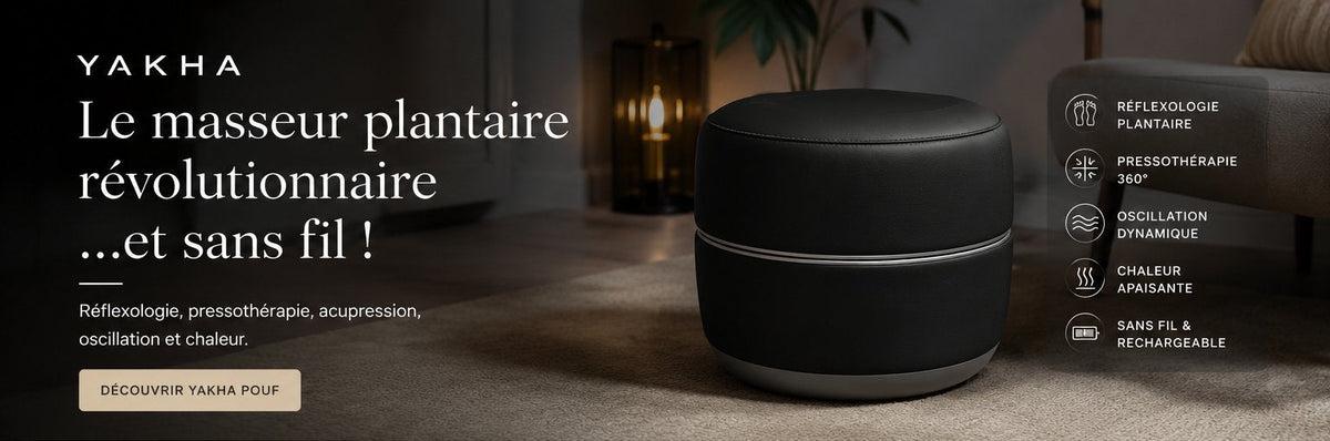 Yakha — le masseur plantaire révolutionnaire et sans fil