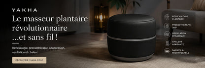 Yakha — le masseur plantaire révolutionnaire et sans fil